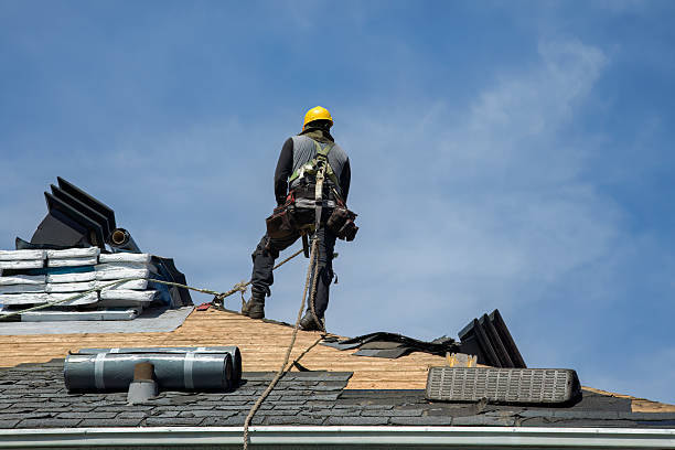 Professional Metal Roofing technician working in Bryantville, MA